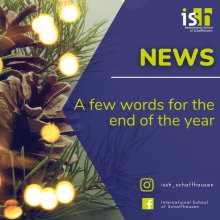 A few words for the end of the year A few words for the end of the year