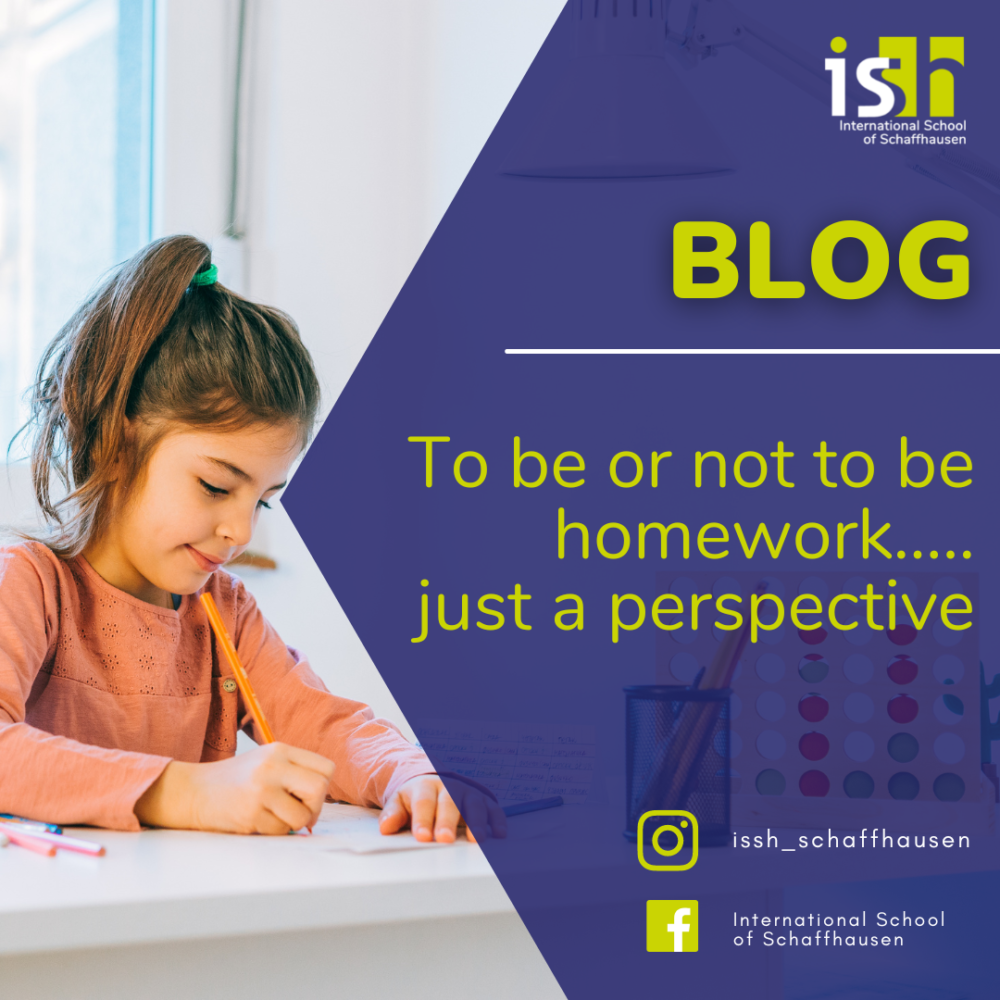 To be or not to be homework…..just a perspective