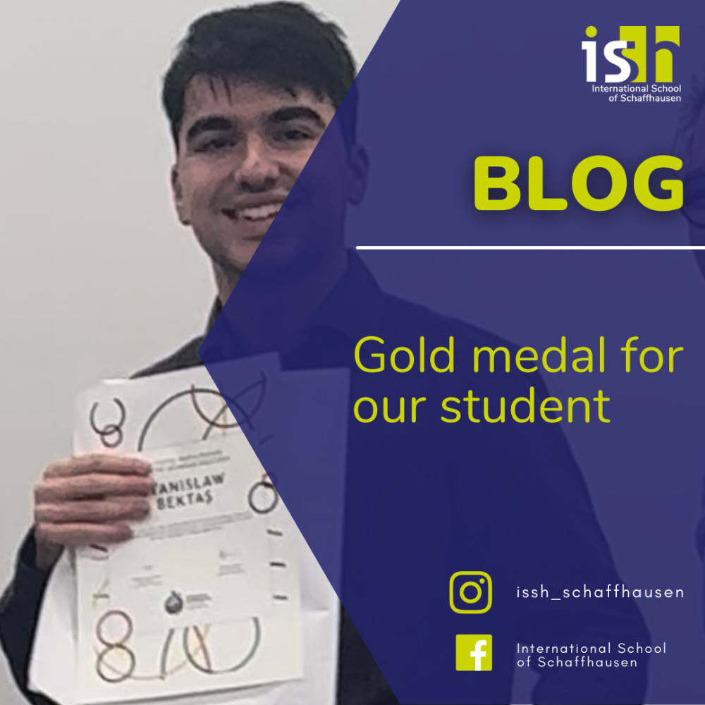A gold medal won by one of our students!